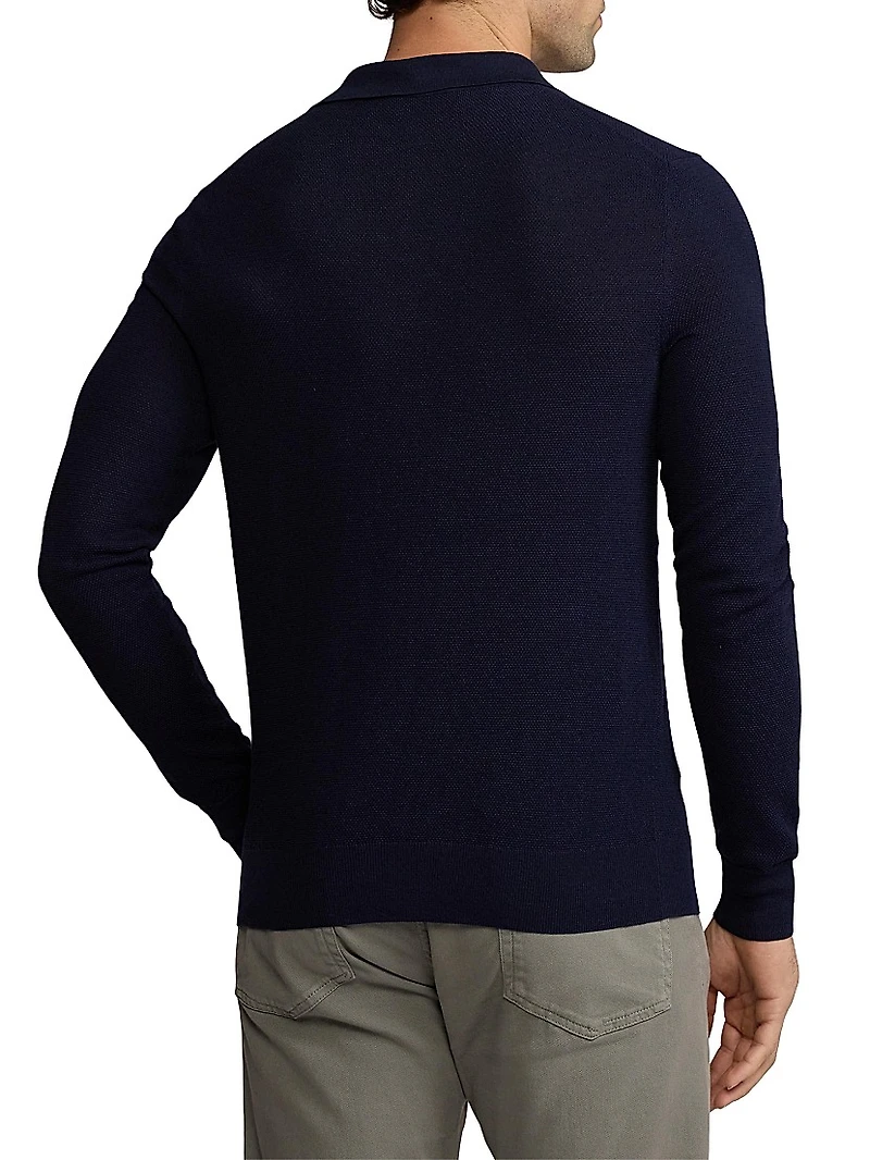 Polo Silk-Cotton Sweater