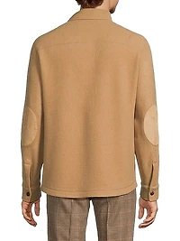 Cashmere-Wool Shirt Jacket