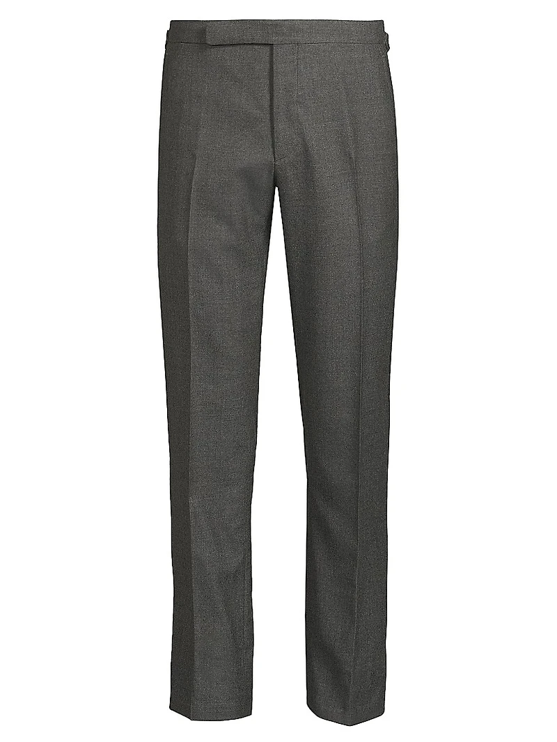Gregory Hand-Tailored Wool Flannel Trousers
