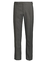 Gregory Hand-Tailored Wool Flannel Trousers