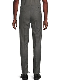 Gregory Hand-Tailored Wool Flannel Trousers