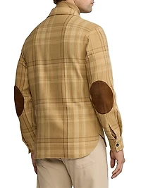 Wool-Cashmere Plaid Shirt