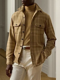 Wool-Cashmere Plaid Shirt