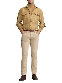 Wool-Cashmere Plaid Shirt