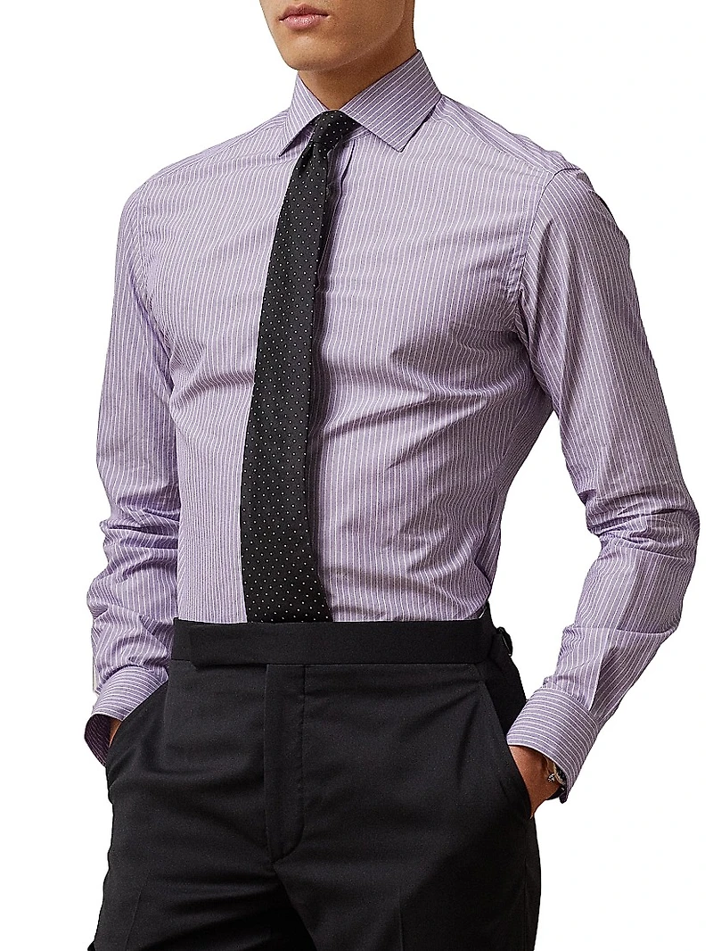 Striped Button-Up Shirt