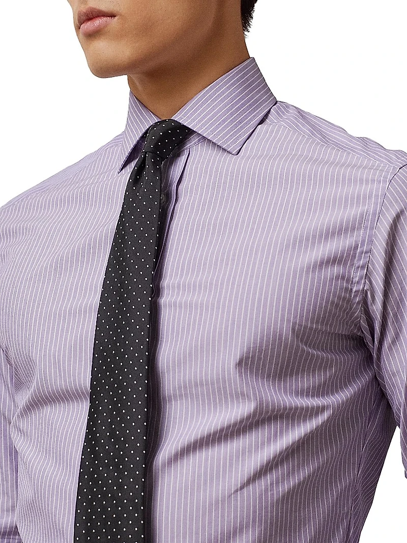 Striped Button-Up Shirt