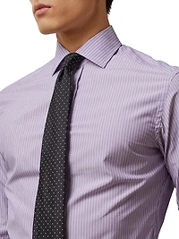 Striped Button-Up Shirt