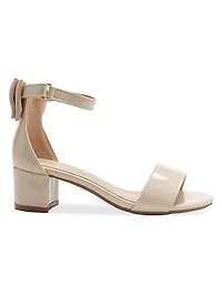 Little Girl's and Patent Banded Block Heels