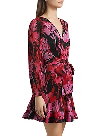 Liv Floral Pleated Midi-Dress