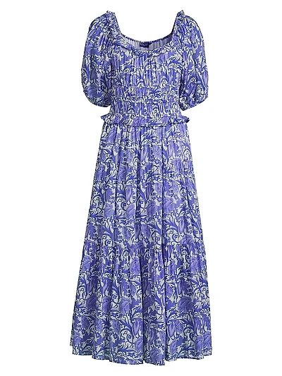 Percy Floral Pleated Maxi Dress
