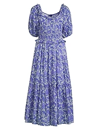 Percy Floral Pleated Maxi Dress
