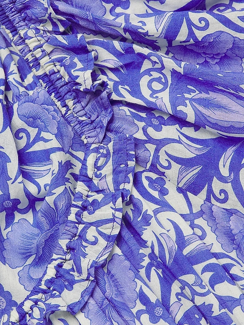 Percy Floral Pleated Maxi Dress