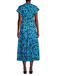 Mumi Cap Sleeve Midi-Dress