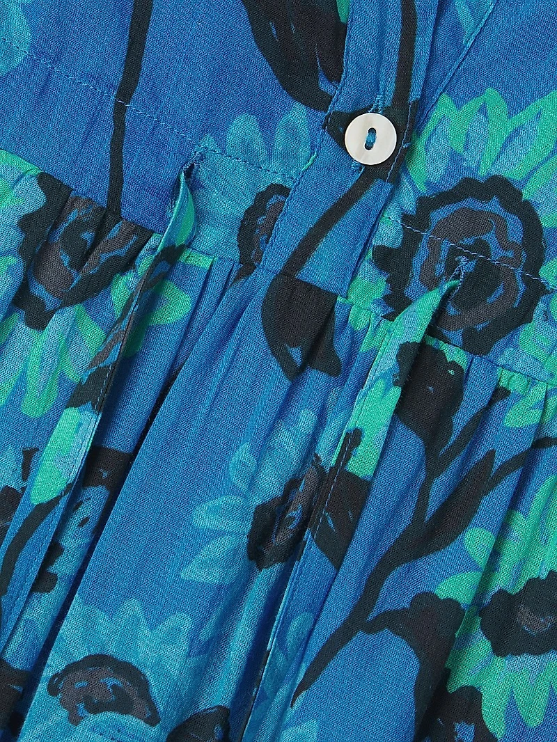 Mumi Cap Sleeve Midi-Dress