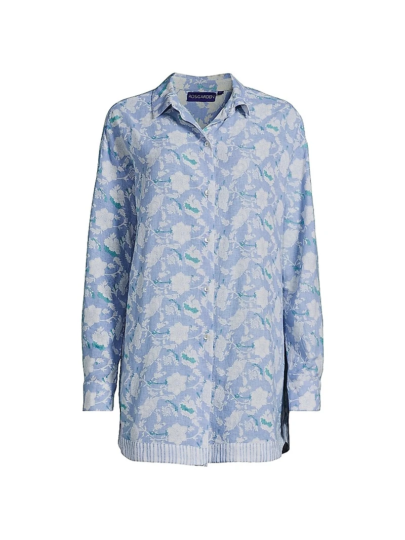 Brisa Boyfriend Floral Cotton Top