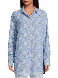 Brisa Boyfriend Floral Cotton Top