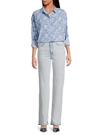 Brisa Boyfriend Floral Cotton Top