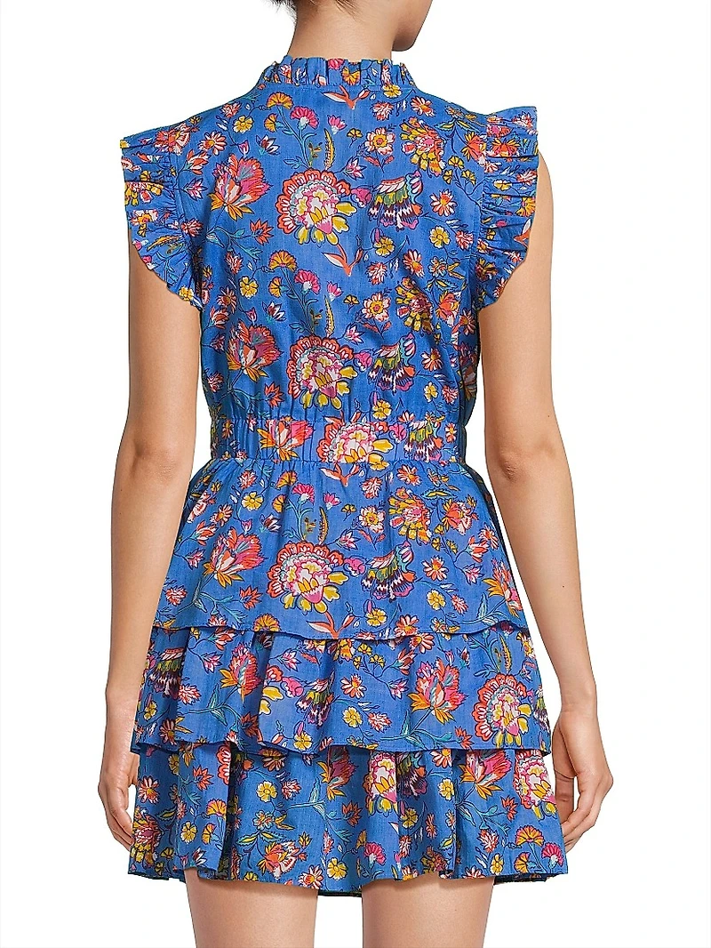 Bimba Floral Tiered Minidress