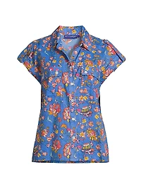 Netherlands Floral Cotton Shirt