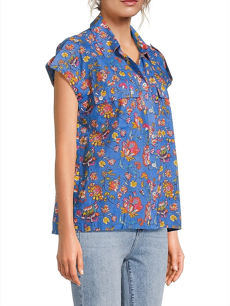 Netherlands Floral Cotton Shirt