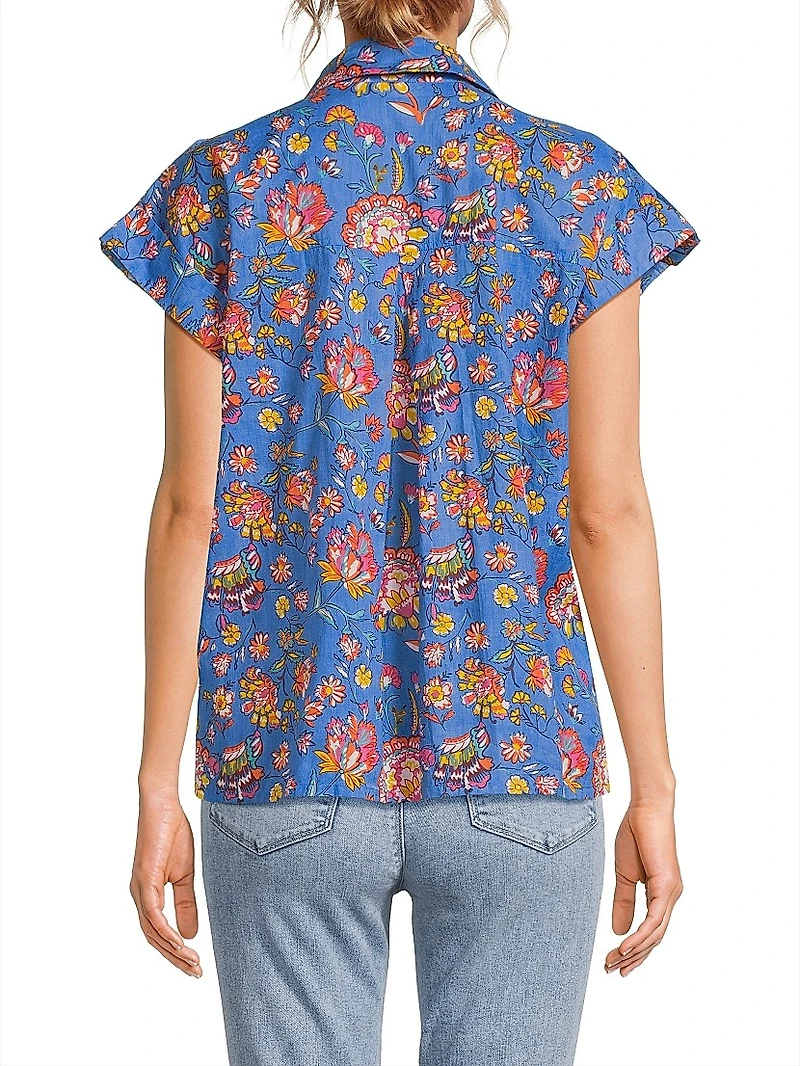 Netherlands Floral Cotton Shirt