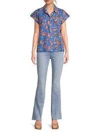 Netherlands Floral Cotton Shirt