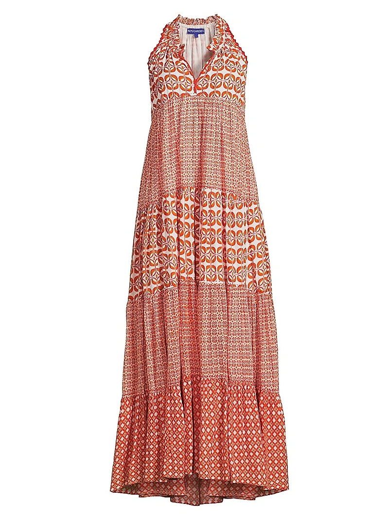 Sofia Printed Cotton Maxi Dress