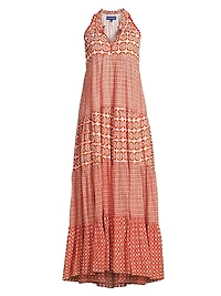 Sofia Printed Cotton Maxi Dress