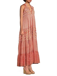 Sofia Printed Cotton Maxi Dress