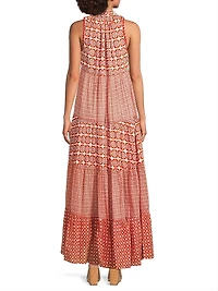 Sofia Printed Cotton Maxi Dress