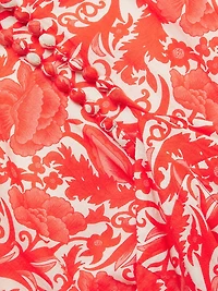 Brittany Botanical Print Midi-Dress