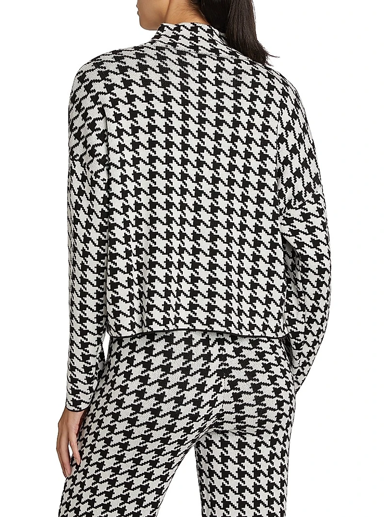 Snap Placket Funnel Neck Sweater