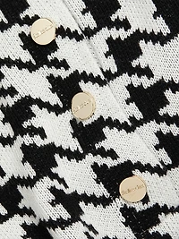 Snap Placket Funnel Neck Sweater