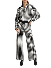 Snap Placket Funnel Neck Sweater