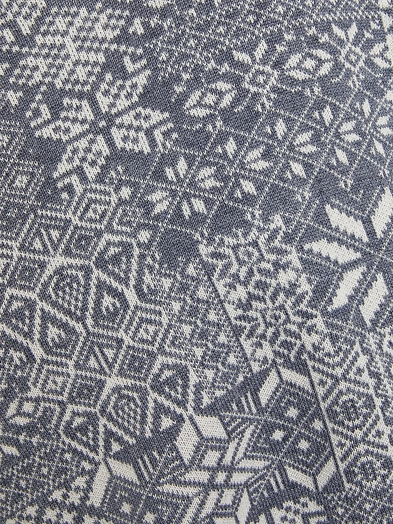 Patchwork Jacquard Knit Top