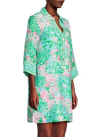 Daphnie Plumes Bloom Tunic Dress