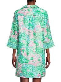 Daphnie Plumes Bloom Tunic Dress