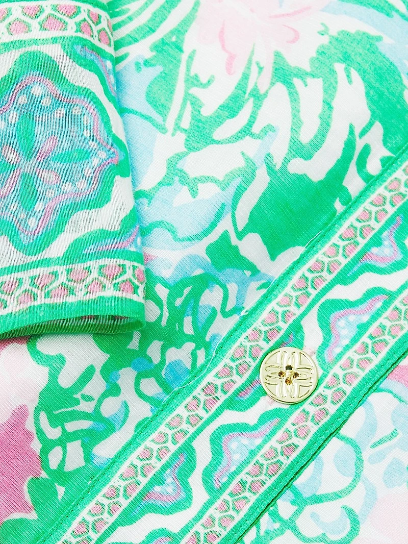 Daphnie Plumes Bloom Tunic Dress