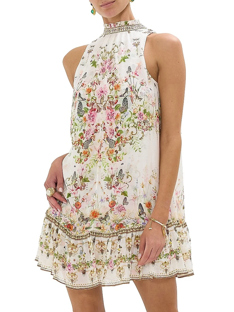 Rose Garden Ruffled Minidress