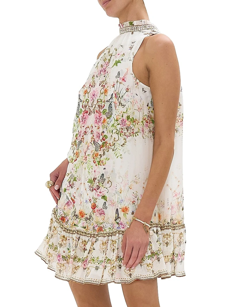 Rose Garden Ruffled Minidress