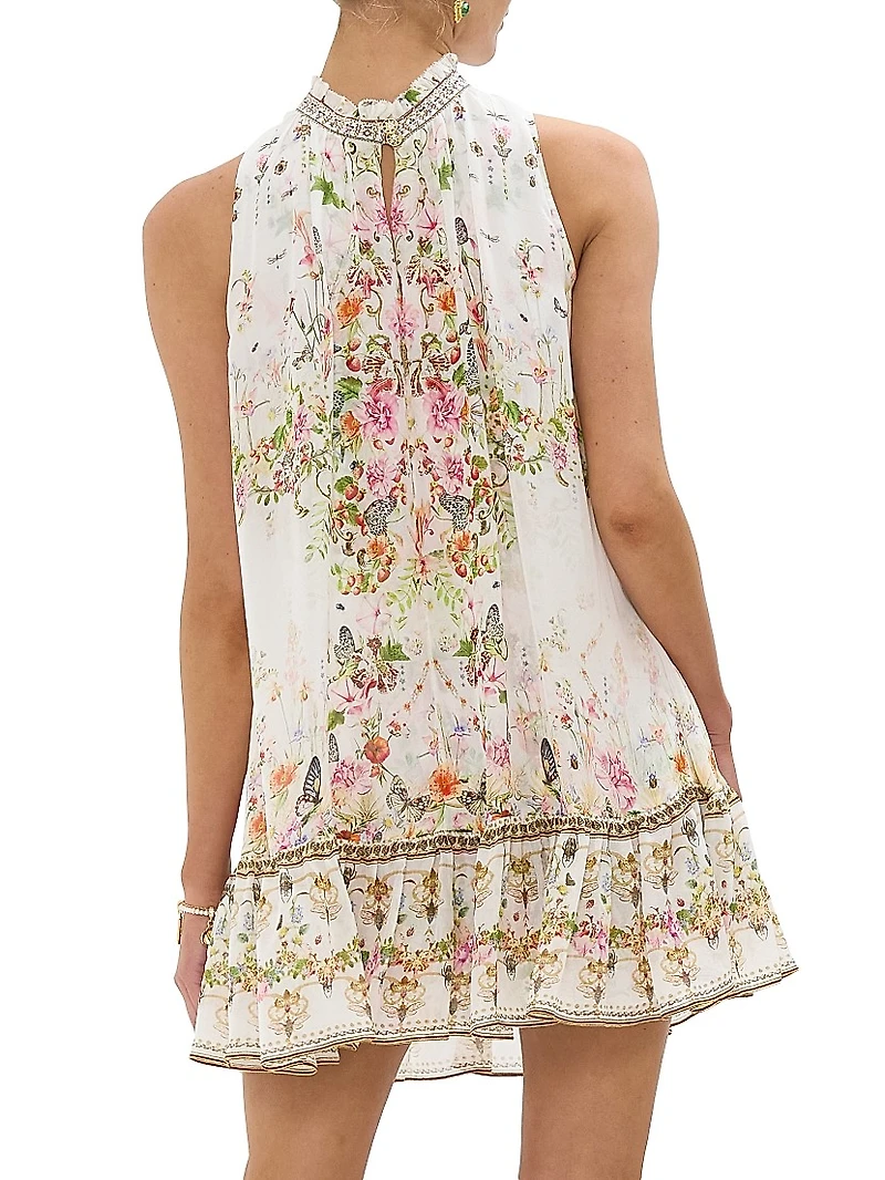 Rose Garden Ruffled Minidress