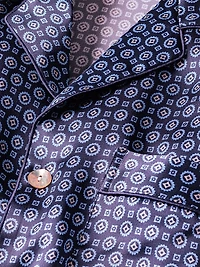 Geometric Mulberry Silk Pajamas