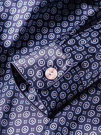 Geometric Mulberry Silk Pajamas