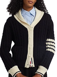 Baby Cable-Knit Wool Cardigan