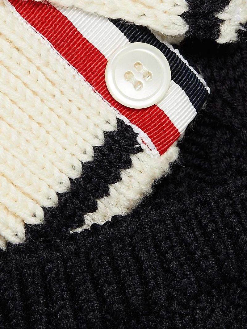 Baby Cable-Knit Wool Cardigan