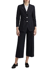High-Rise Double Pleat Trousers