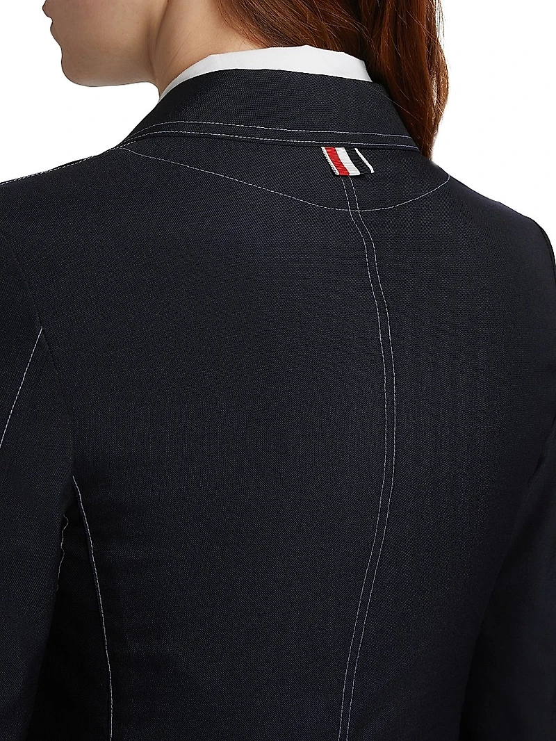 Elongated Patch Pocket Jacket