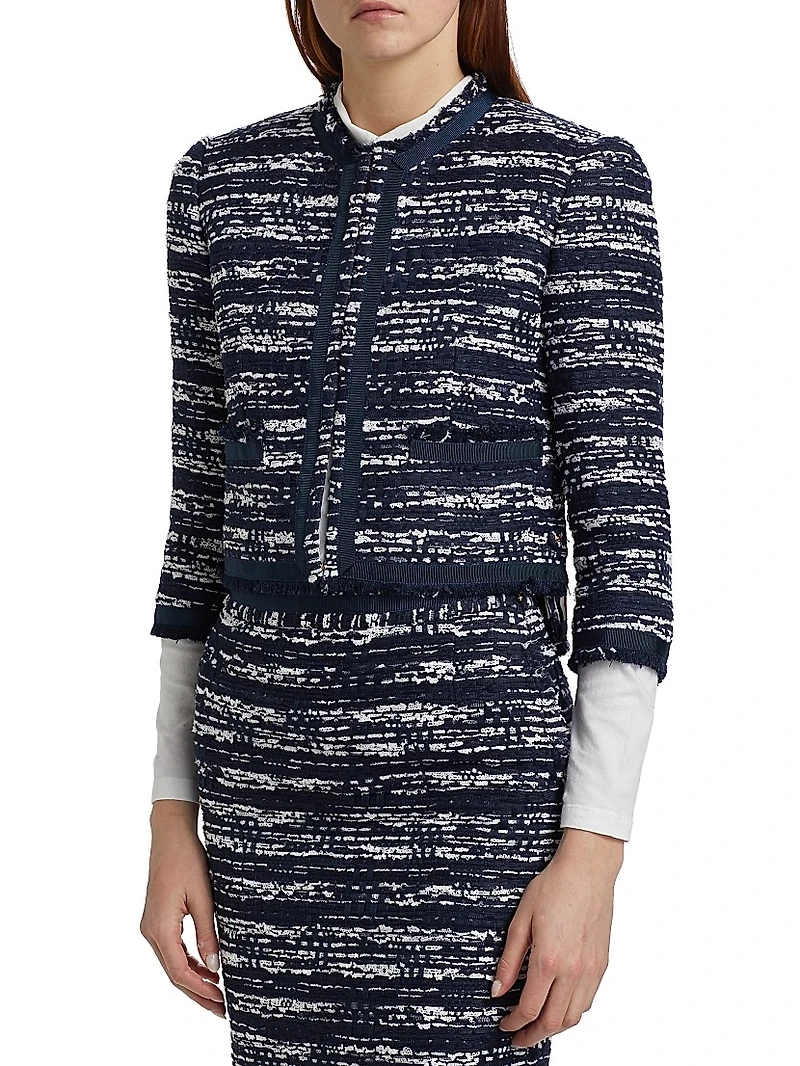 Melangé Tweed Cardigan