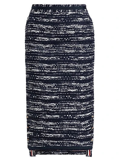 Melangè Tweed Pencil Skirt