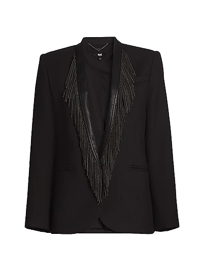 Fleetwood Fringe-Trim Blazer